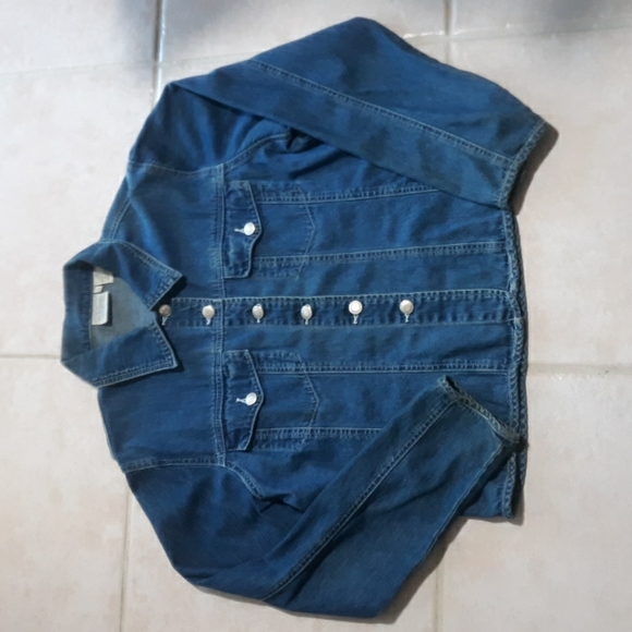 Will Smith Collection Jean Jacket Womens Sz L #185 - Picture 1 of 4